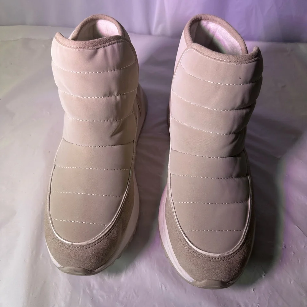 Yellow Box Beige Quilted Sneakers